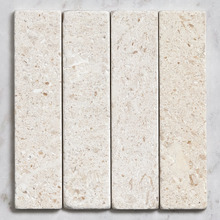 Apollo Tumbled White Limestone Subway Tile